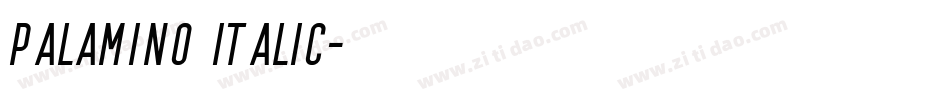 Palamino Italic字体转换